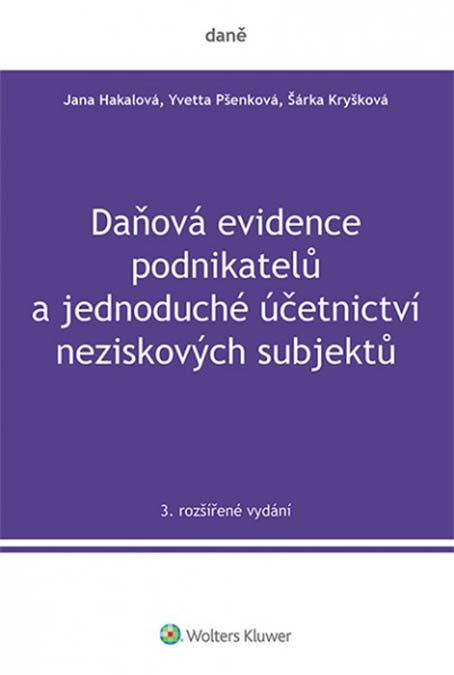 Daňová evidence podnikatelů a jednoduché účetnictví neziskových subjektů