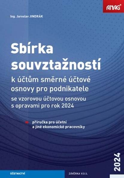 Sbírka souvztažností k účtům směrné účtové osnovy pro podnikatele 2024