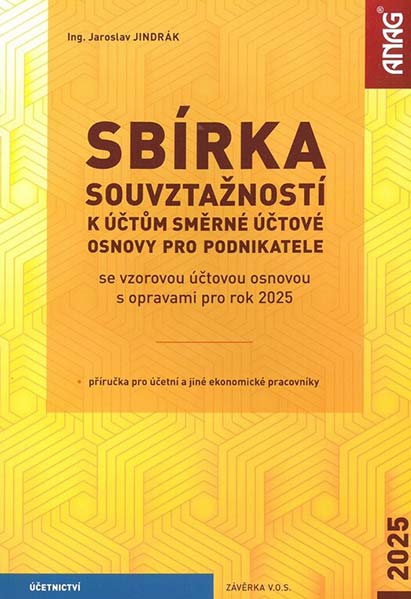 Sbírka souvztažností k účtům směrné účtové osnovy pro podnikatele 2025