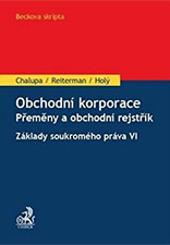 Obchodní korporace - Přeměny a obchodní rejstřík